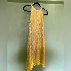 Nine West 60s retro inspired embroidered floral lace dress